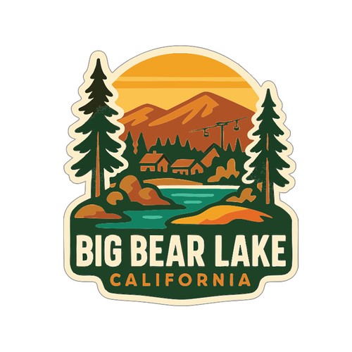 Adesivo big bear lake - big,