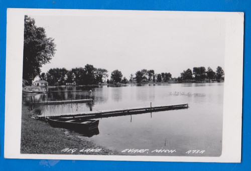 Cartolina epoca evart big - evart, mi