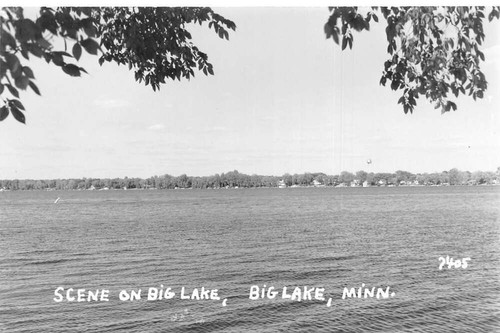 Grande lago minnesota vista - lago,