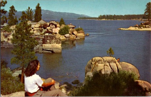 Big bear lake cartolina - lake, ca