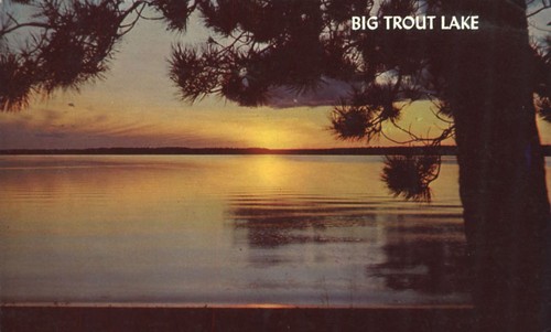 Cartolina tramonto sul lago - sul,