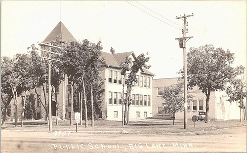 Rppc big lake casa scuola - rppc,
