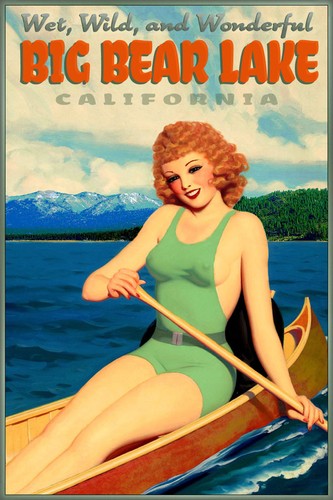 Poster viaggio big bear - viaggio,